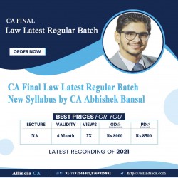 CA Final Law Latest Regular Batch New Syllabus by CA Abhishek Bansal