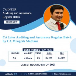 CA Inter Auditing and Assurance Regular Batch by CA Mrugesh Madlani