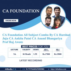 CA Foundation All Subject Combo By CA Harshad Jaju CA Ankita Patni CA Anand Bhangariya Prof Raj Awate