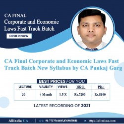 CA Final Corporate and Economic Laws Fast Track Batch New Syllabus by CA Pankaj Garg