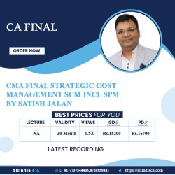 CMA FINAL STRATEGIC COST MANAGEMENT SCM INCL SPM BY SATISH JALAN