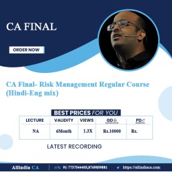 CA Final- Risk Management Regular Course (Hindi-Eng mix)