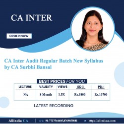 CA Inter Audit Regular Batch New Syllabus by CA Surbhi Bansal