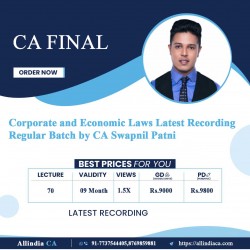 CA Final Corporate and Economic Laws Regular Batch by CA Swapnil Patni
