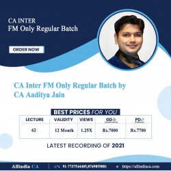 CA Inter FM Only Regular Batch by CA Aaditya Jain